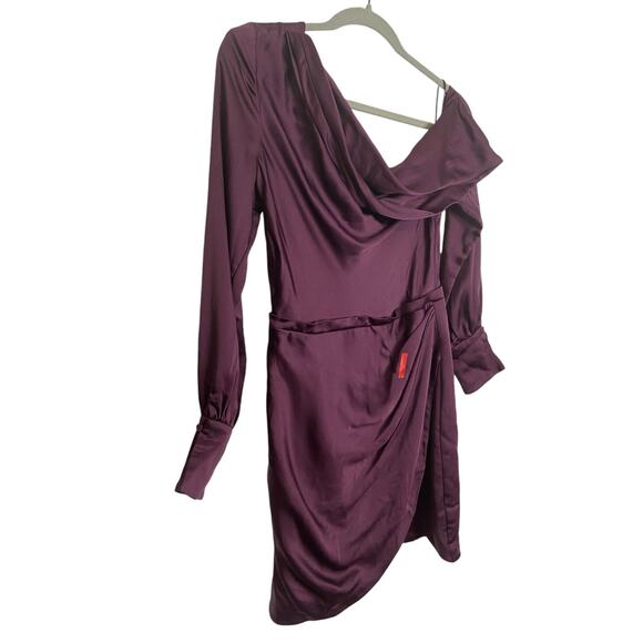 Jonathan Simkhai Cameron Dress Draped Cold Shoulder Classy Party Statement Sz 6 - Picture 5 of 11